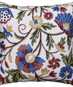 Funda de Almohada Floral Dahlia de Kashmir Designs Crema