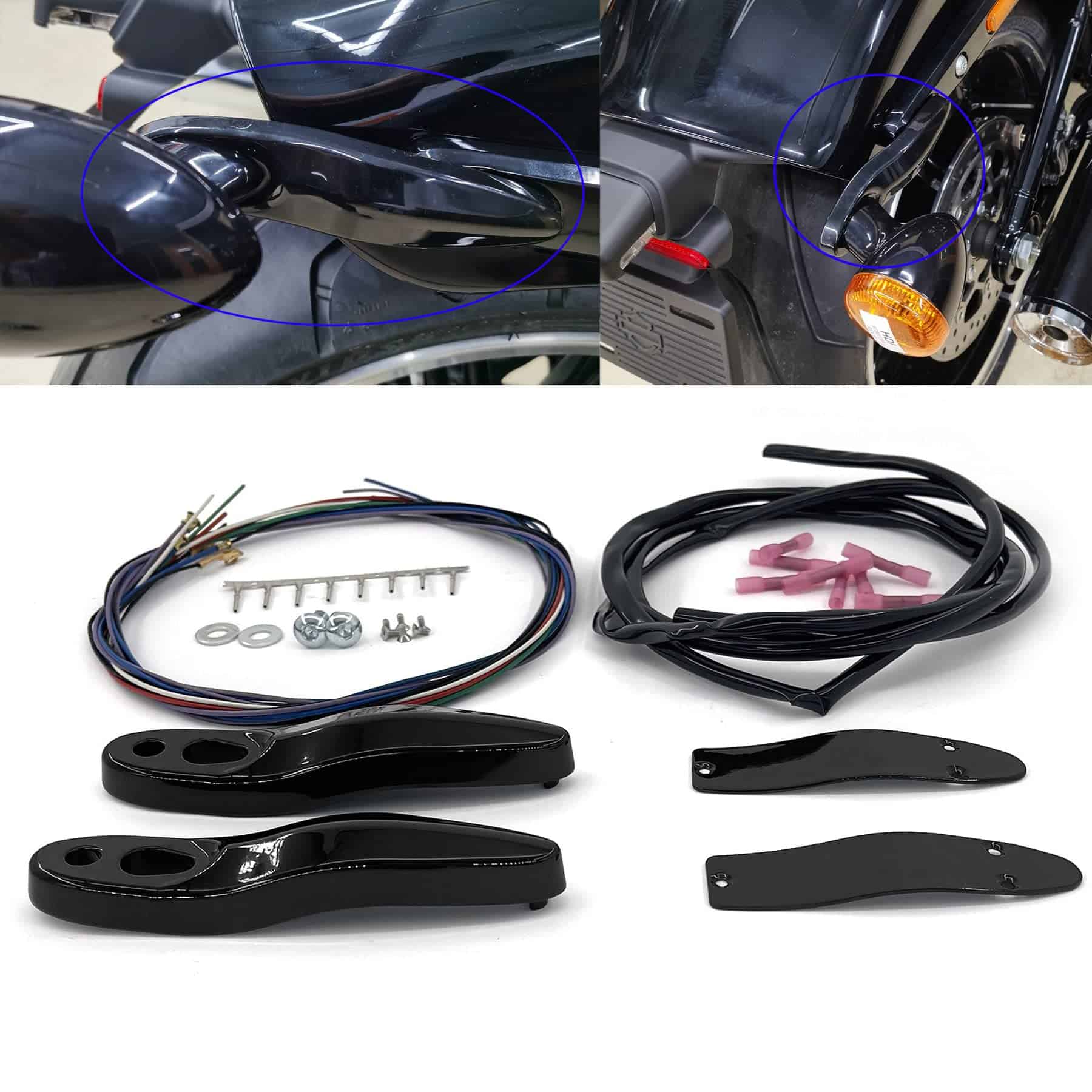 Soporte de Cable de Relocalización de Luz de Giro/Placa de