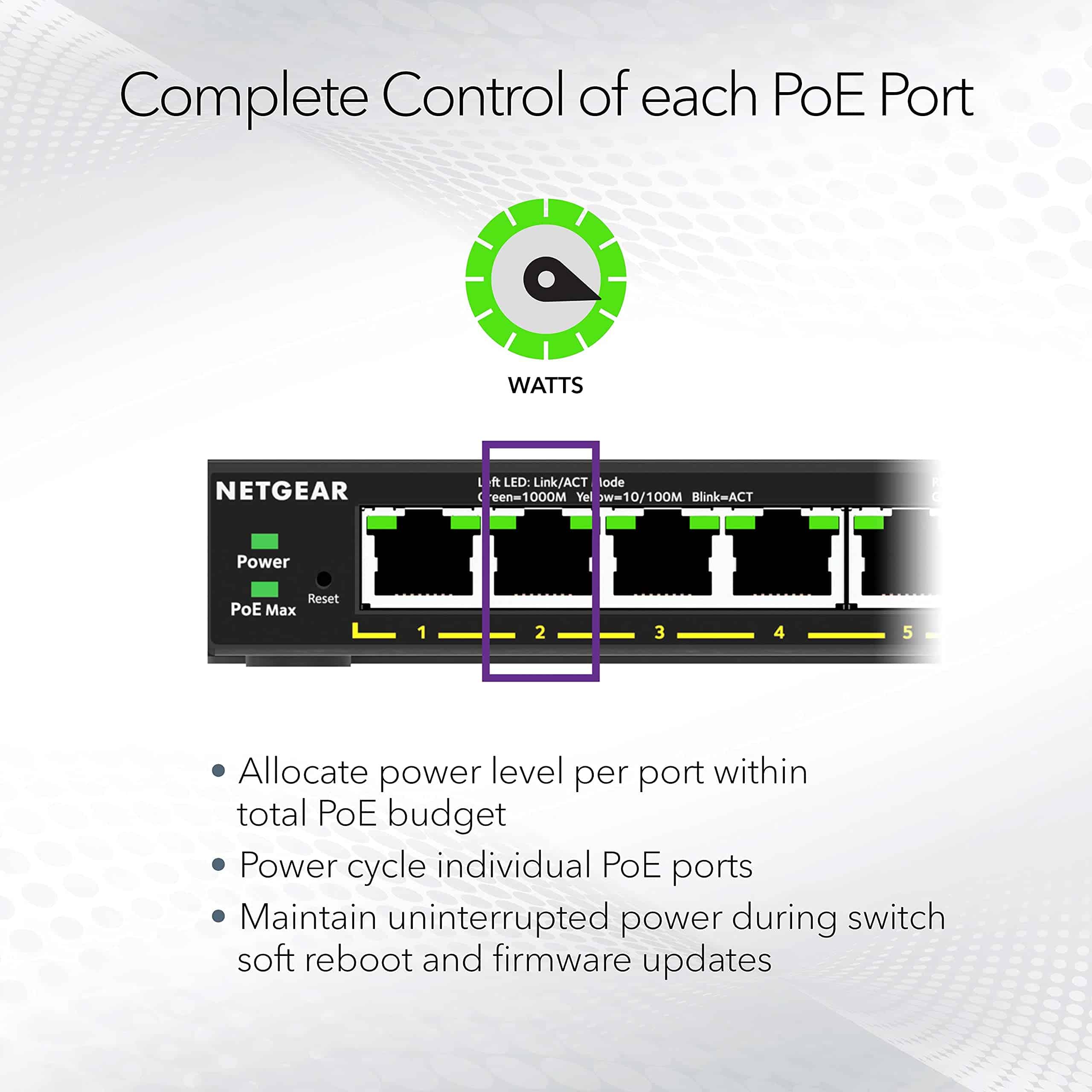 Switch Ethernet Gigabit PoE Plus de 8 Puertos NETGEAR - Imagen 5