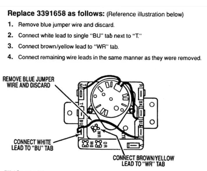 Temporizador para Secadora Whirlpool 3398190 3391658 - Imagen 5