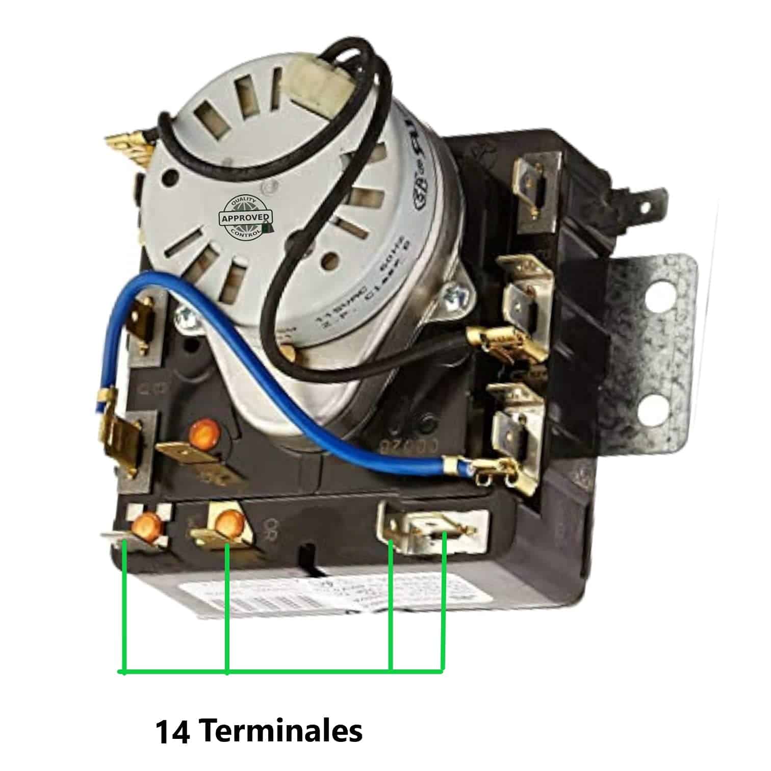 Temporizador para Secadora Whirlpool 3398190 3391658 - Imagen 3