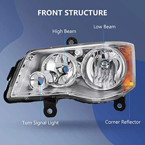 Conjunto de faros ECCPP para Chrysler Town & Country - Imagen 3