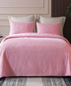 Juego de Cama de Edredón King Whale Flotilla, Colcha Rosa