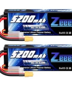 Batería Lipo Zeee 2S 5200mAh 7.4V 80C con Conector XT60
