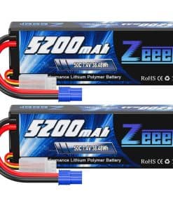 Batería de Lipo Zeee 2S 5200mAh 7.4V 50C con Estuche Rígido