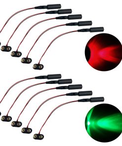 Kit de 5 luces micro LED rojas y 5 verdes para accesorios