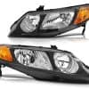 Conjunto de faros ECCPP para Honda Civic Sedan 2006-2011