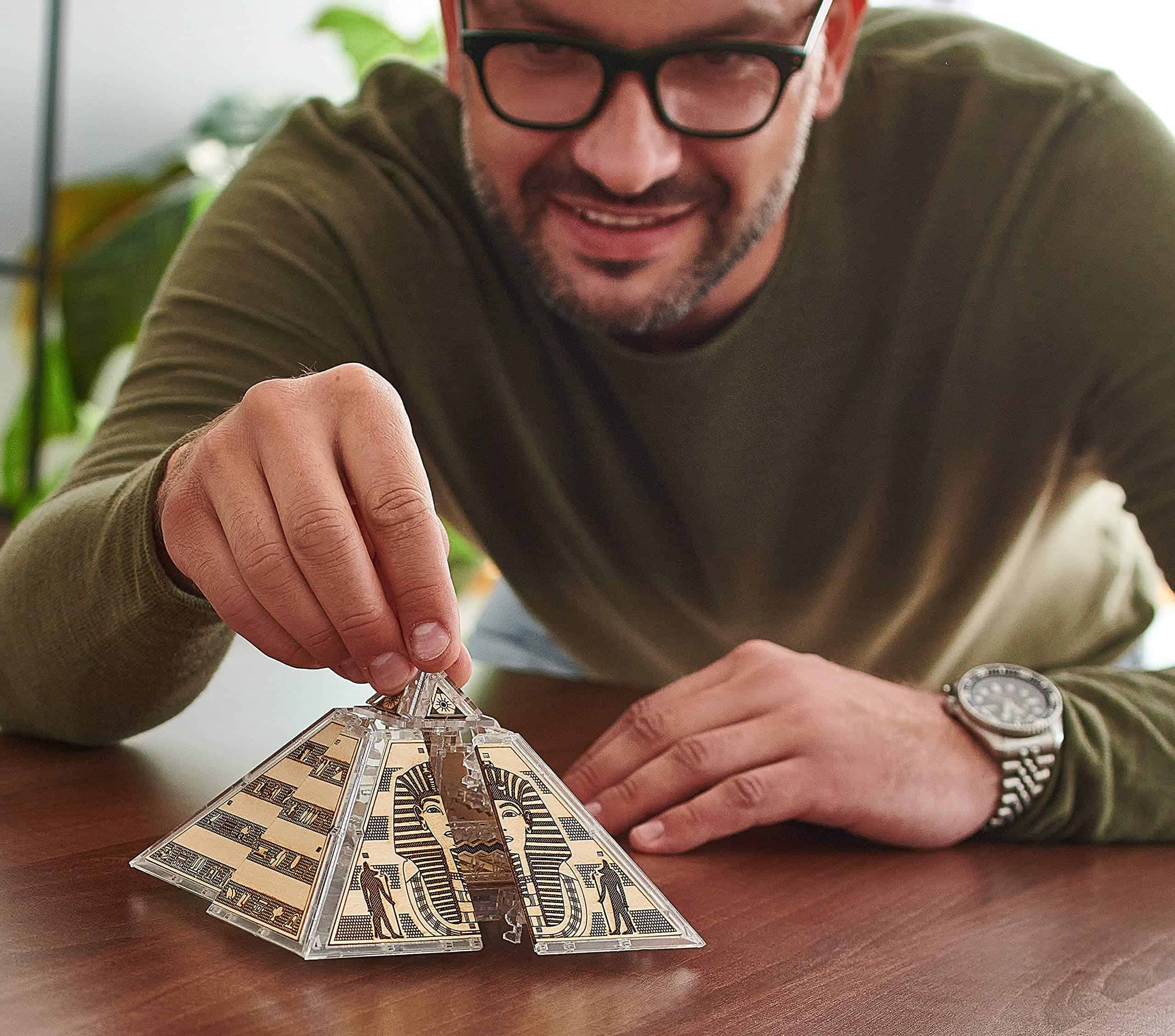 Rompecabezas de Madera 3D Modelo de Pirámide Egipcia - Caja - Imagen 4