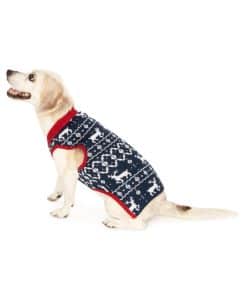 Suéter para Perro de Renos Azul de Tipsy Elves - Divertido