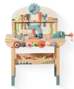 Banco de trabajo de herramientas de madera para niños,