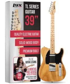 Guitarra Eléctrica LyxPro 39” Serie TL, Cuerpo de Madera de