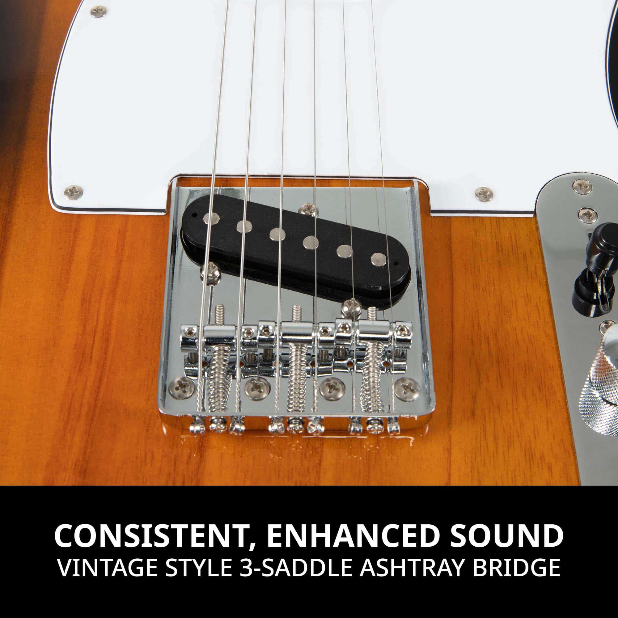 Guitarra Eléctrica LyxPro TL Series de 39 pulgadas, Cuerpo - Imagen 4