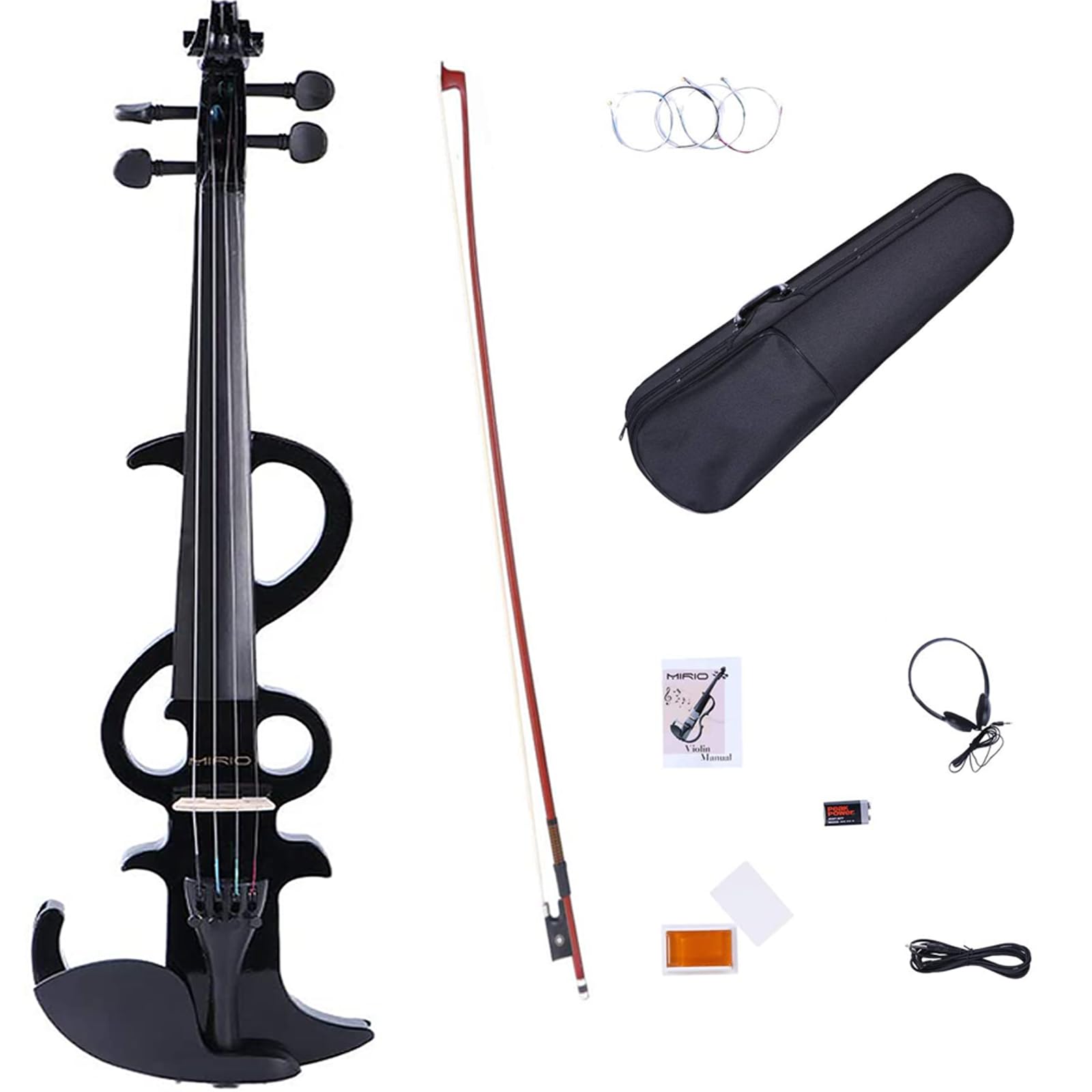 Violines Eléctricos, MIRIO 4/4 Tamaño completo Silencioso