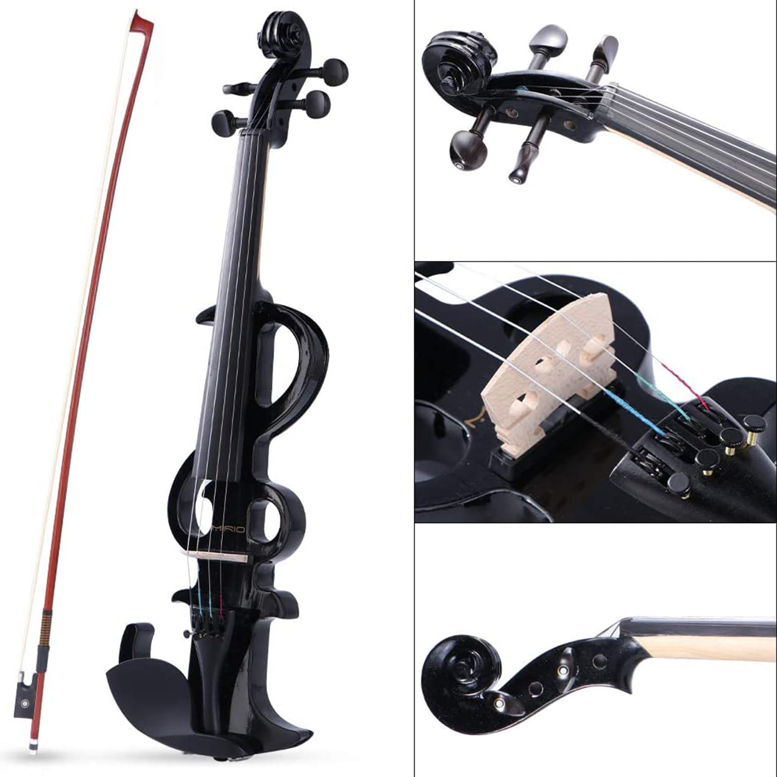 Violines Eléctricos, MIRIO 4/4 Tamaño completo Silencioso - Imagen 3