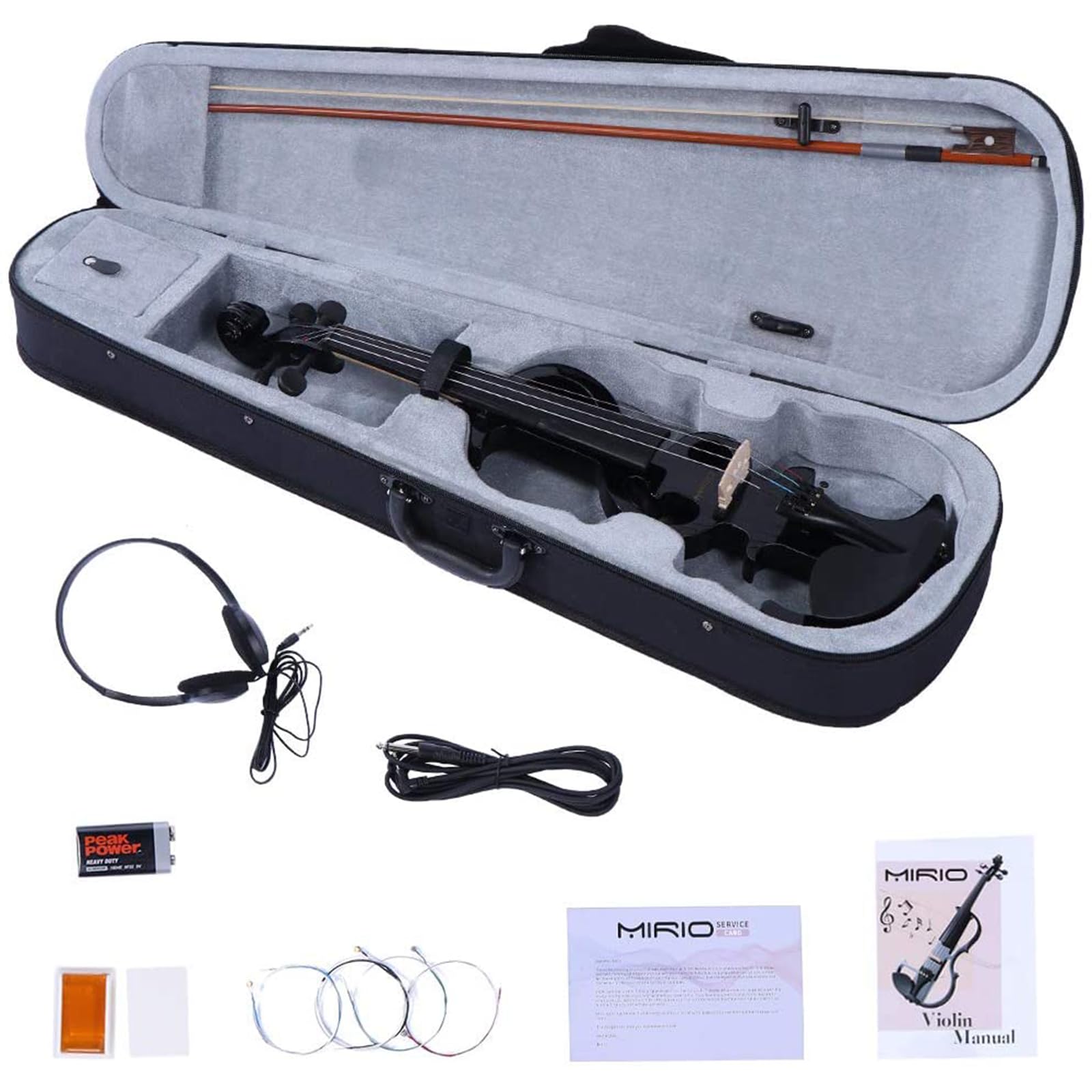 Violines Eléctricos, MIRIO 4/4 Tamaño completo Silencioso - Imagen 8