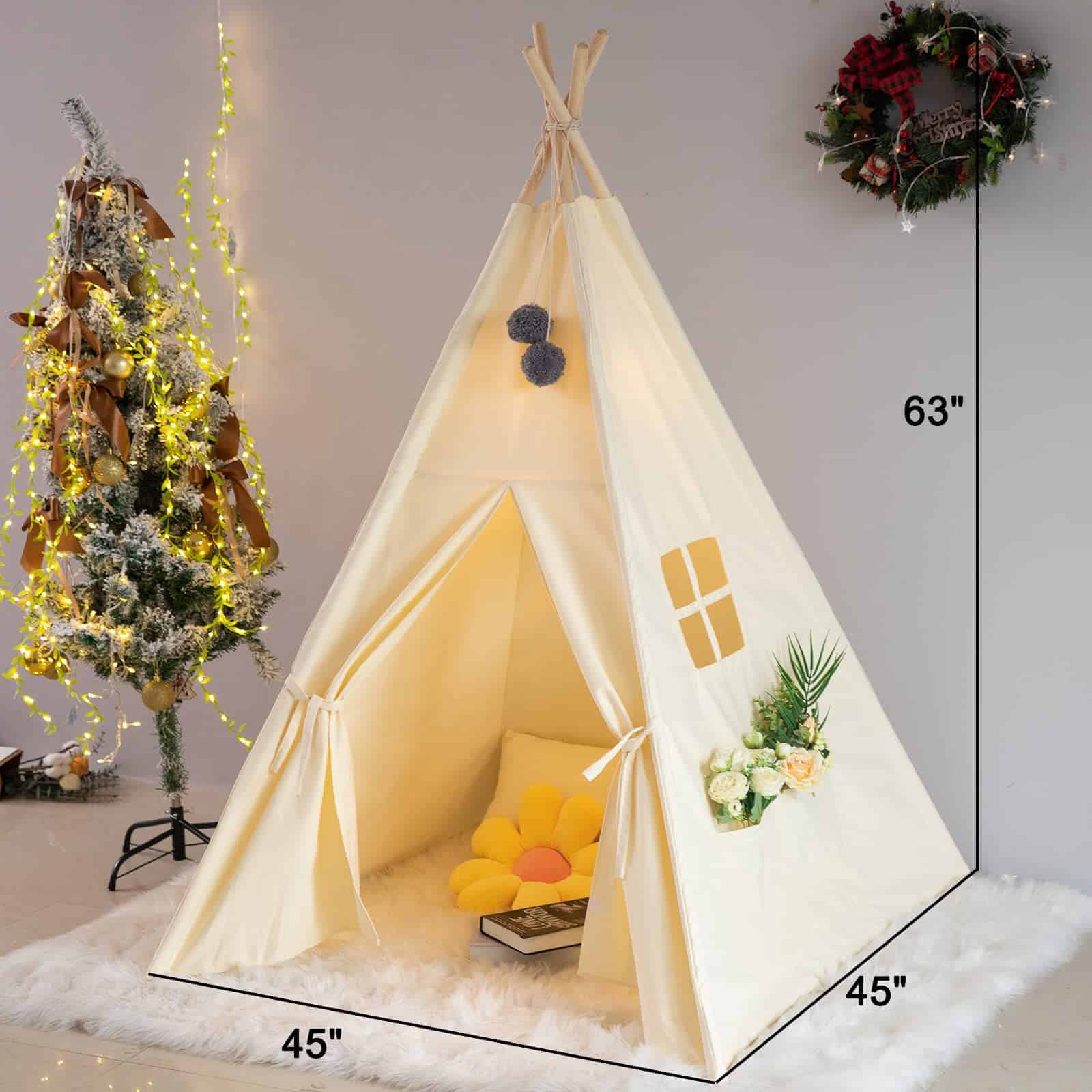 Tienda de Campaña para Niños, Tienda de Lona para Niños con - Imagen 8