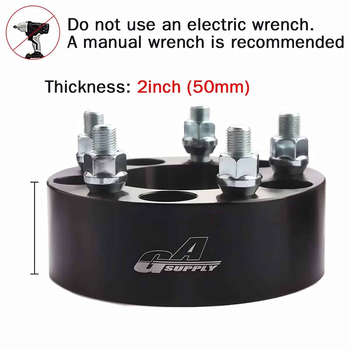 GAsupply 5x4.5 Separadores de Rueda de 2 pulgadas, 4 piezas - Imagen 5