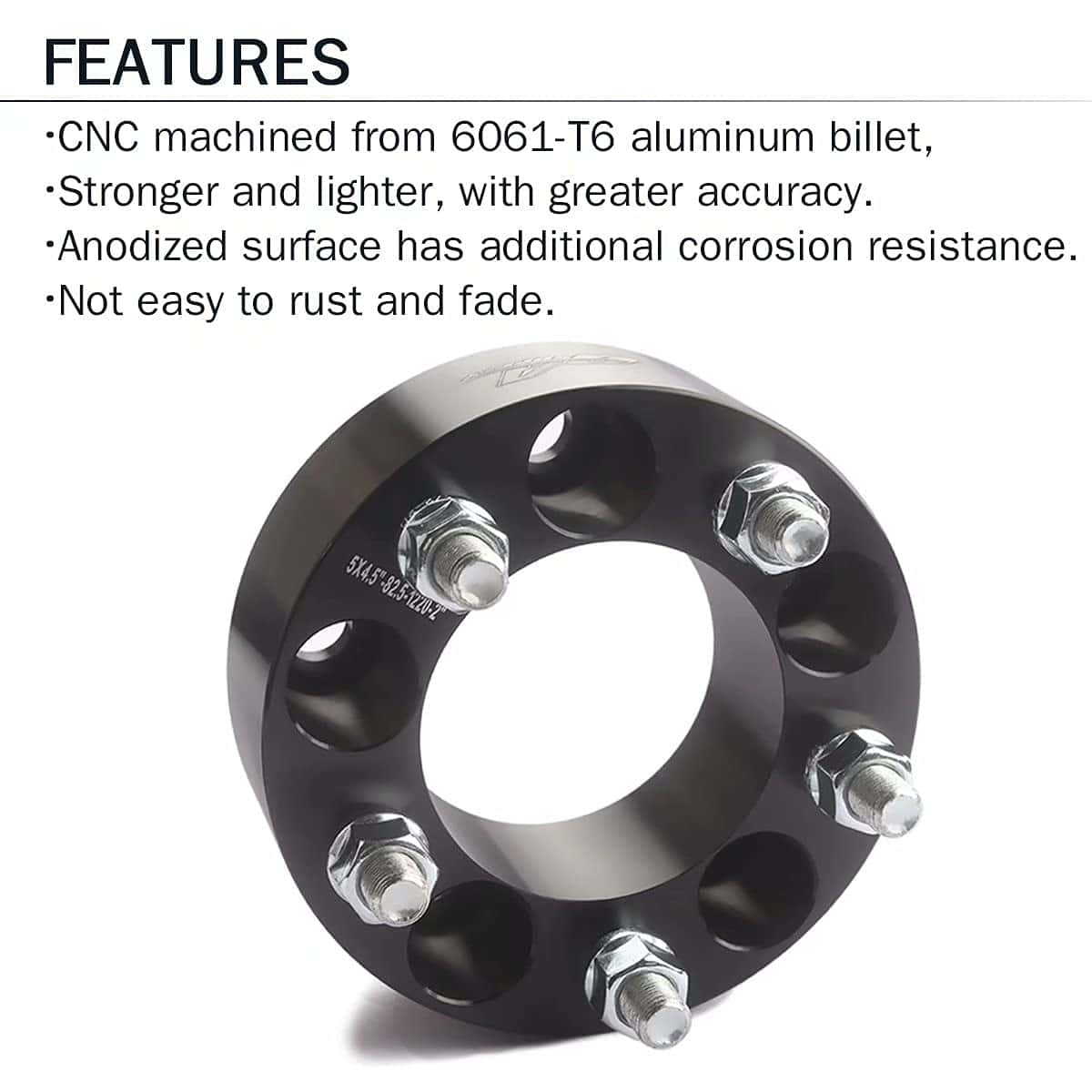 GAsupply 5x4.5 Separadores de Rueda de 2 pulgadas, 4 piezas - Imagen 7
