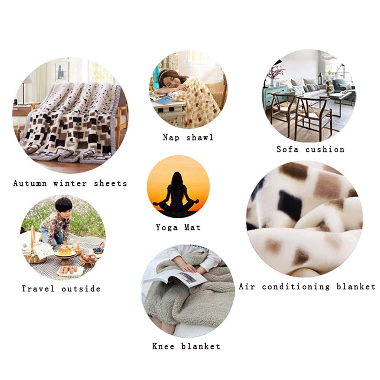 Manta de Franela Suave con Diseño de Pintura de Tie Dye - Imagen 5