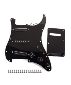 Alnicov Black 3-ply SSS Dual Rail Pickups Loaded Prewired