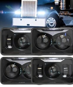 Faros LED de 4X6 pulgadas aprobados por DOT de M MIBAHE