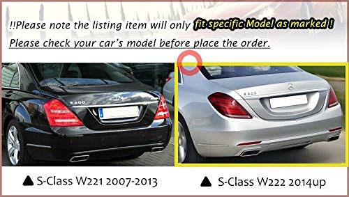Alerón trasero negro 2014-2020 para Mercedes Benz S Class - Imagen 6