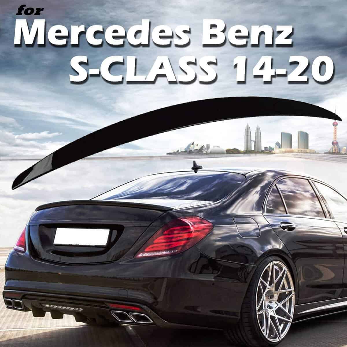Alerón trasero negro 2014-2020 para Mercedes Benz S Class