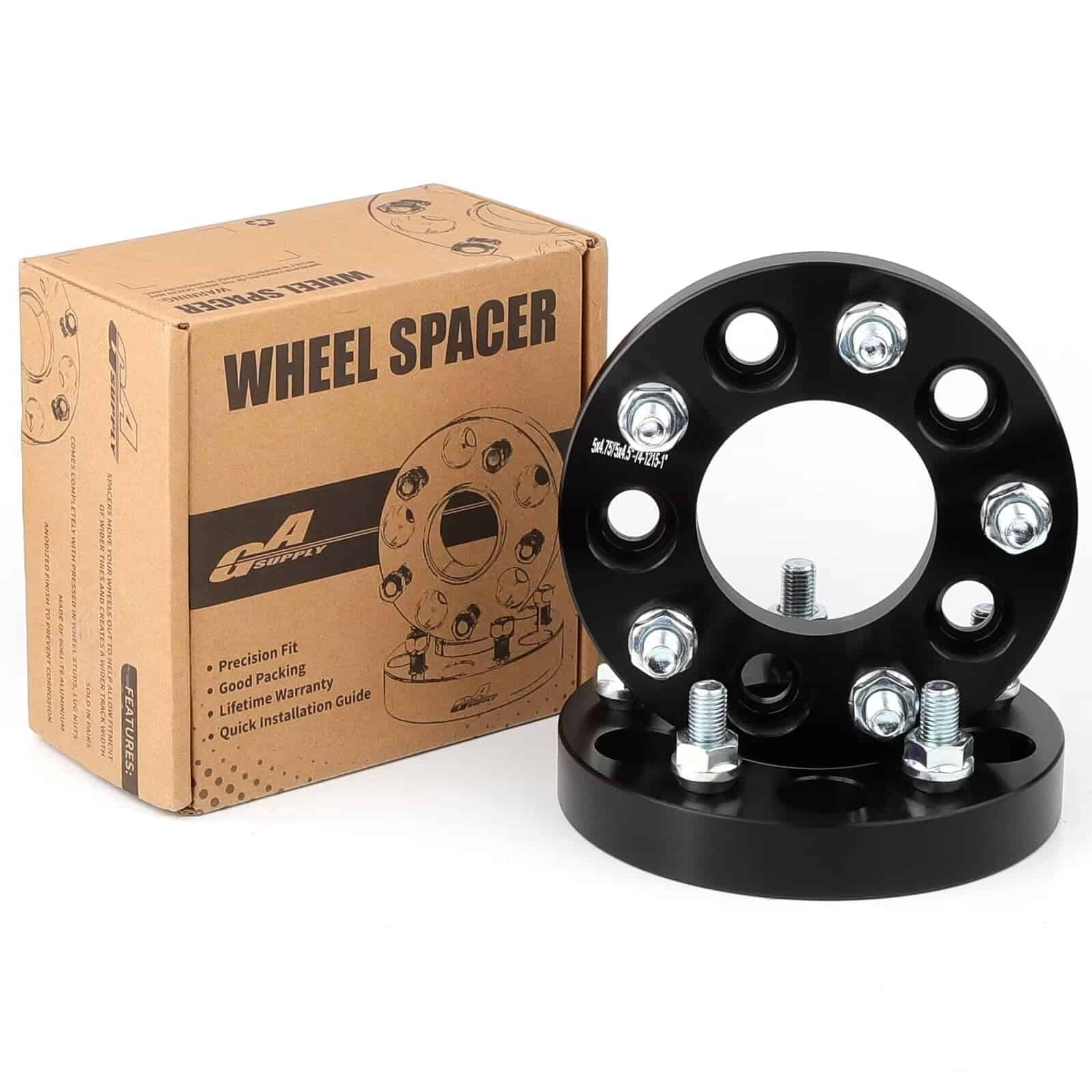 GAsupply 5x4.75 a 5x4.5 Espaciadores de Rueda, Negro 1