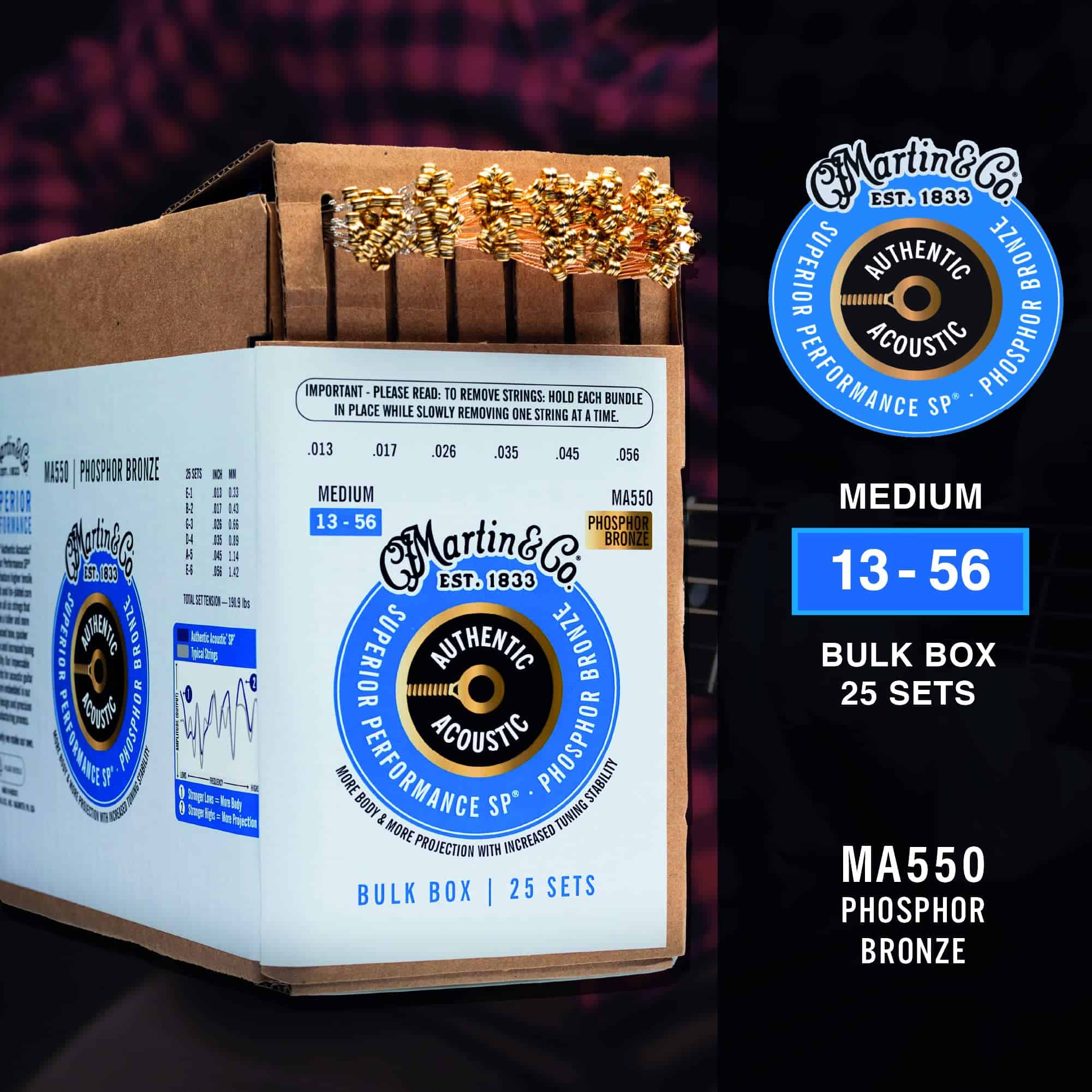 Cuerdas de Guitarra Acústica Auténticas Martin, Rendimiento - Imagen 4