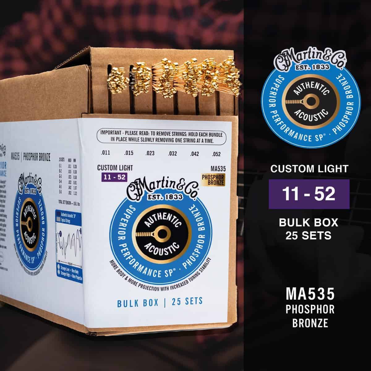 Cuerdas de Guitarra Martin Authentic Acoustic, Superior - Imagen 4