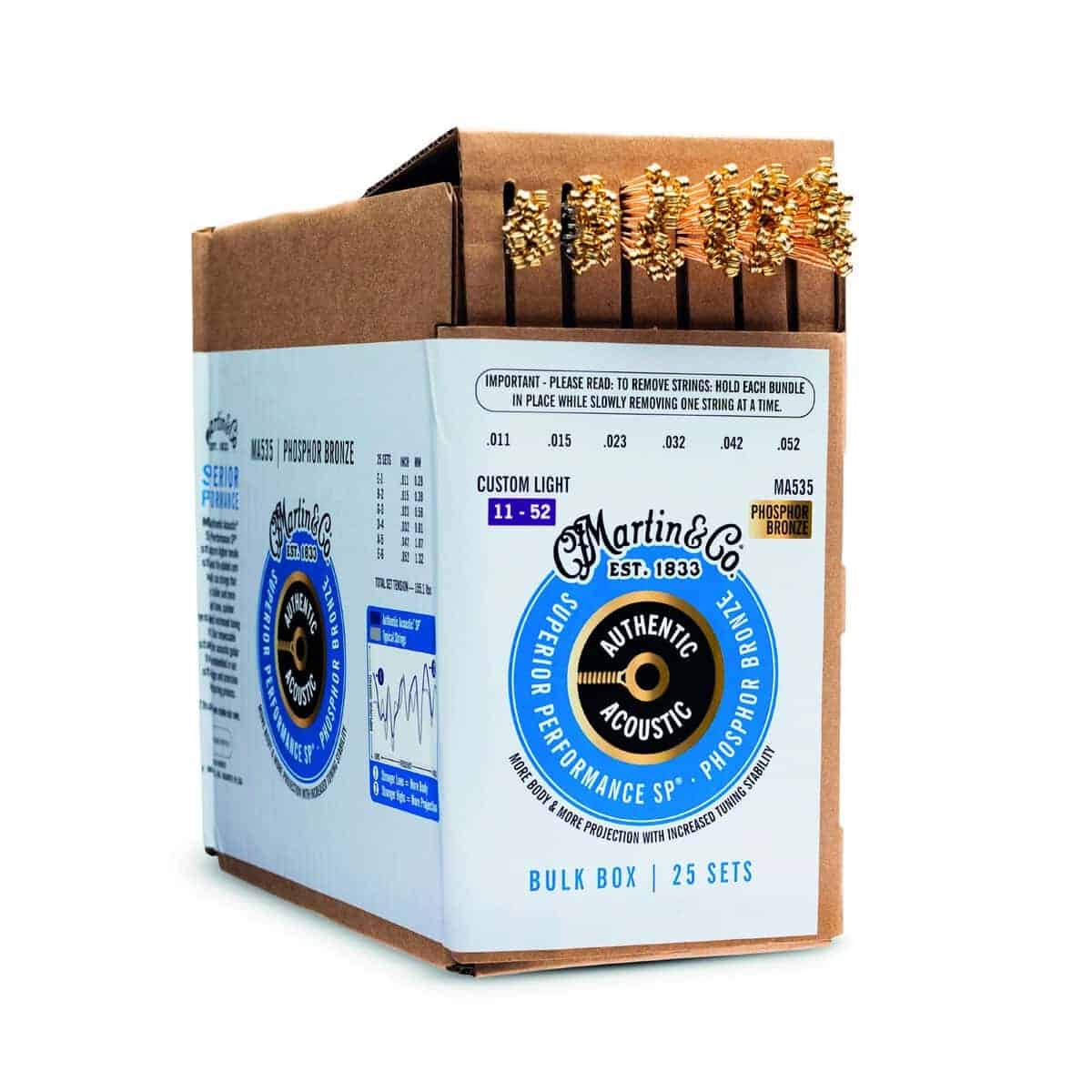 Cuerdas de Guitarra Martin Authentic Acoustic, Superior - Imagen 3