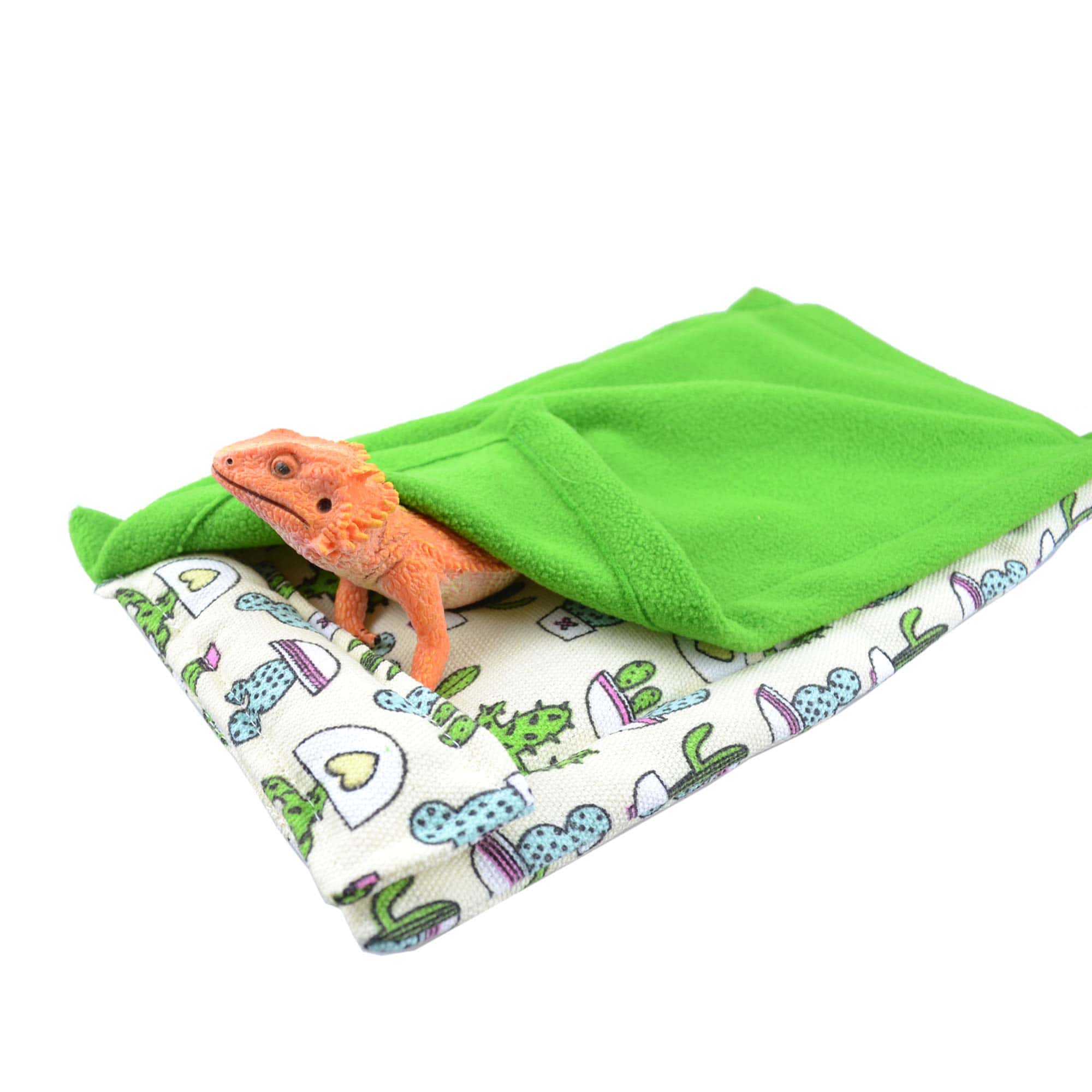 Saco de dormir para reptiles con almohada y manta para