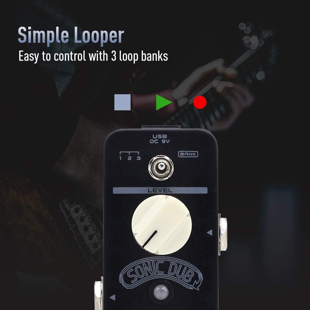 Pedal de Efectos para Guitarra SONICAKE Looper Sonic Dub - Imagen 3