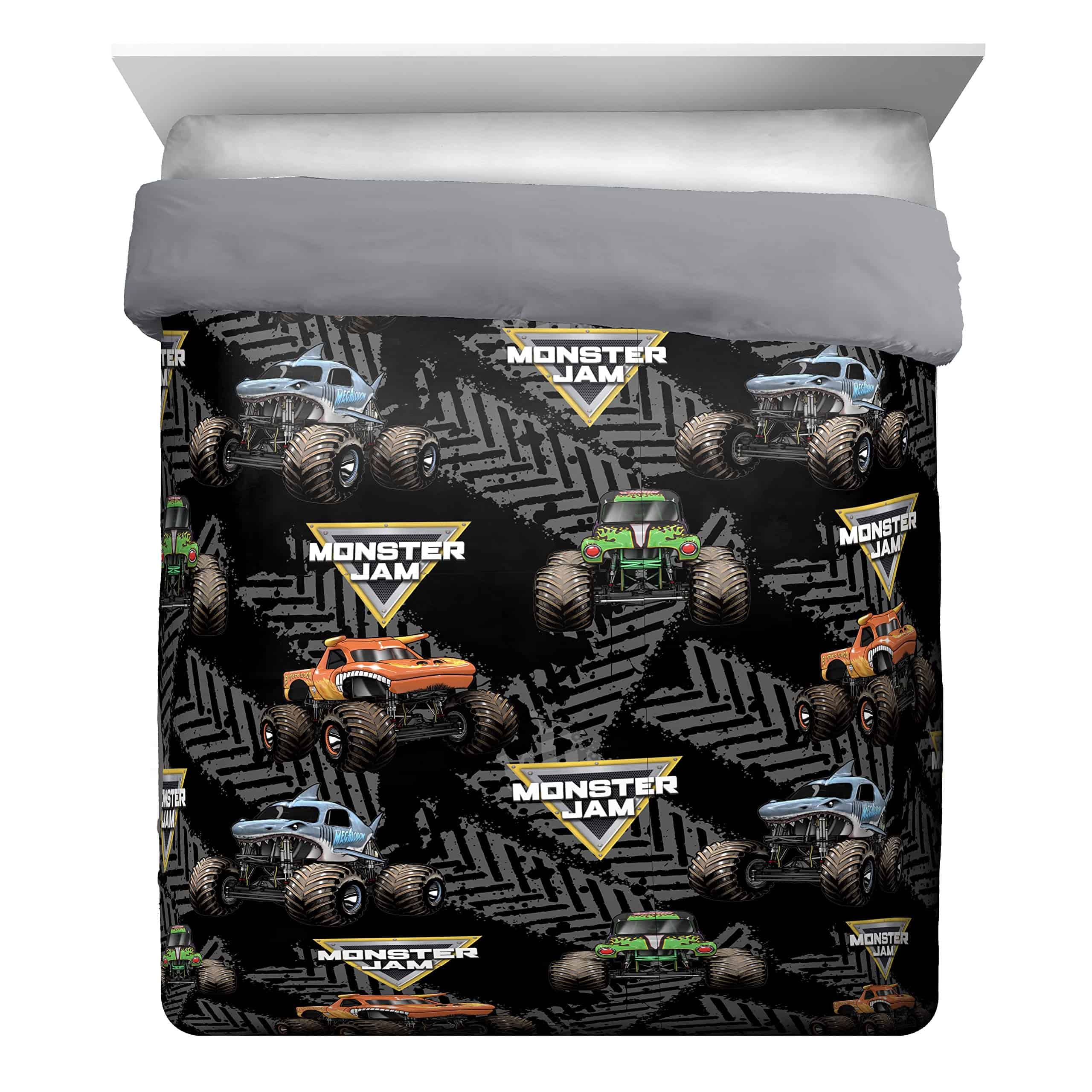 Jay Franco Monster Jam Juego de Cama Queen de 5 Piezas - - Imagen 4