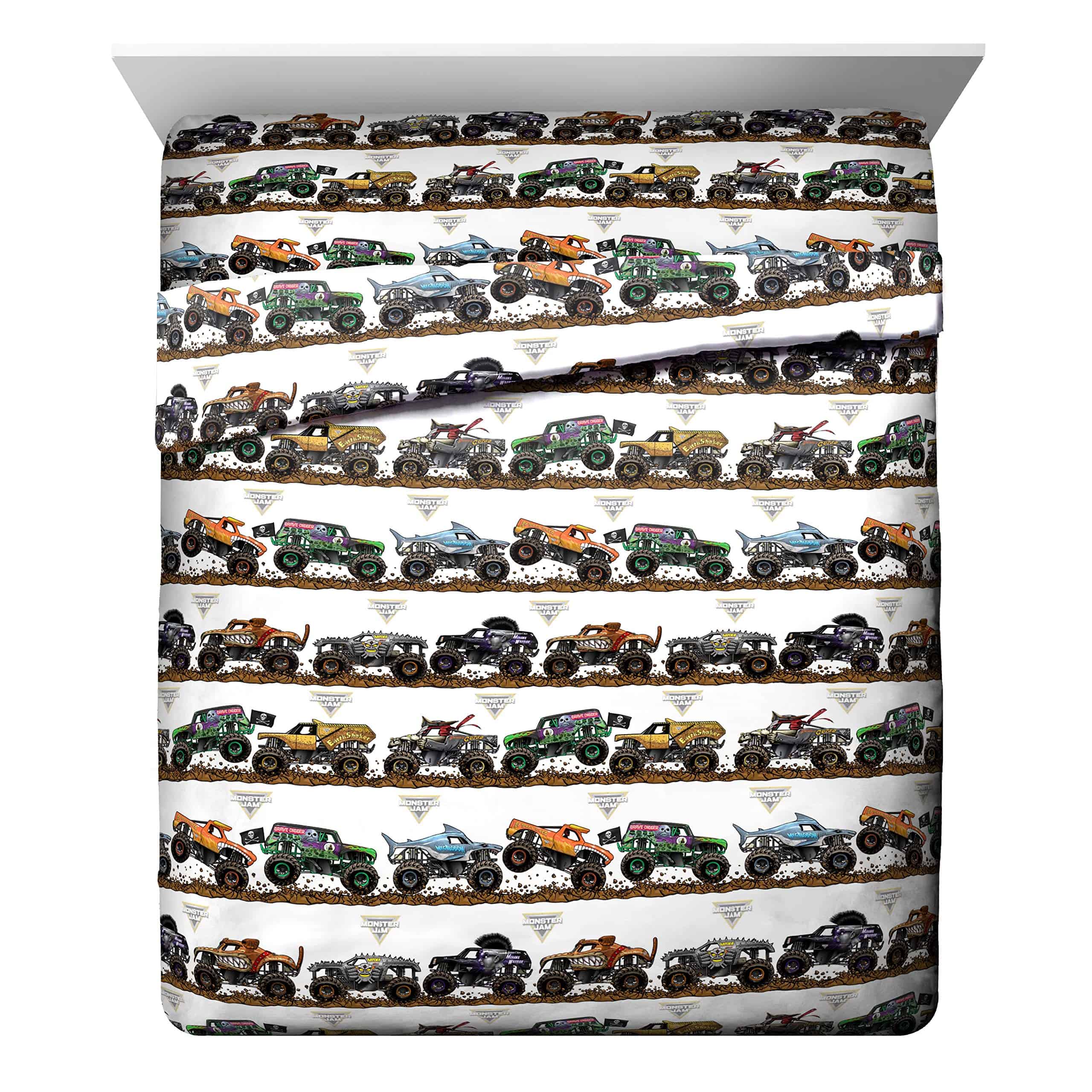 Jay Franco Monster Jam Juego de Cama Queen de 5 Piezas - - Imagen 5