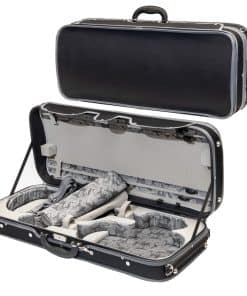 Estuche de viaje profesional para violín y viola doble