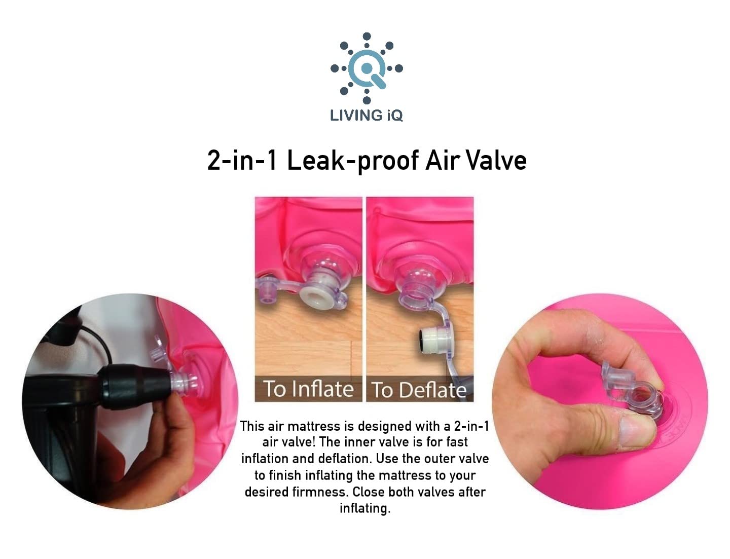 Cama inflable para niños tamaño Junior Living iQ Jr, - Imagen 5