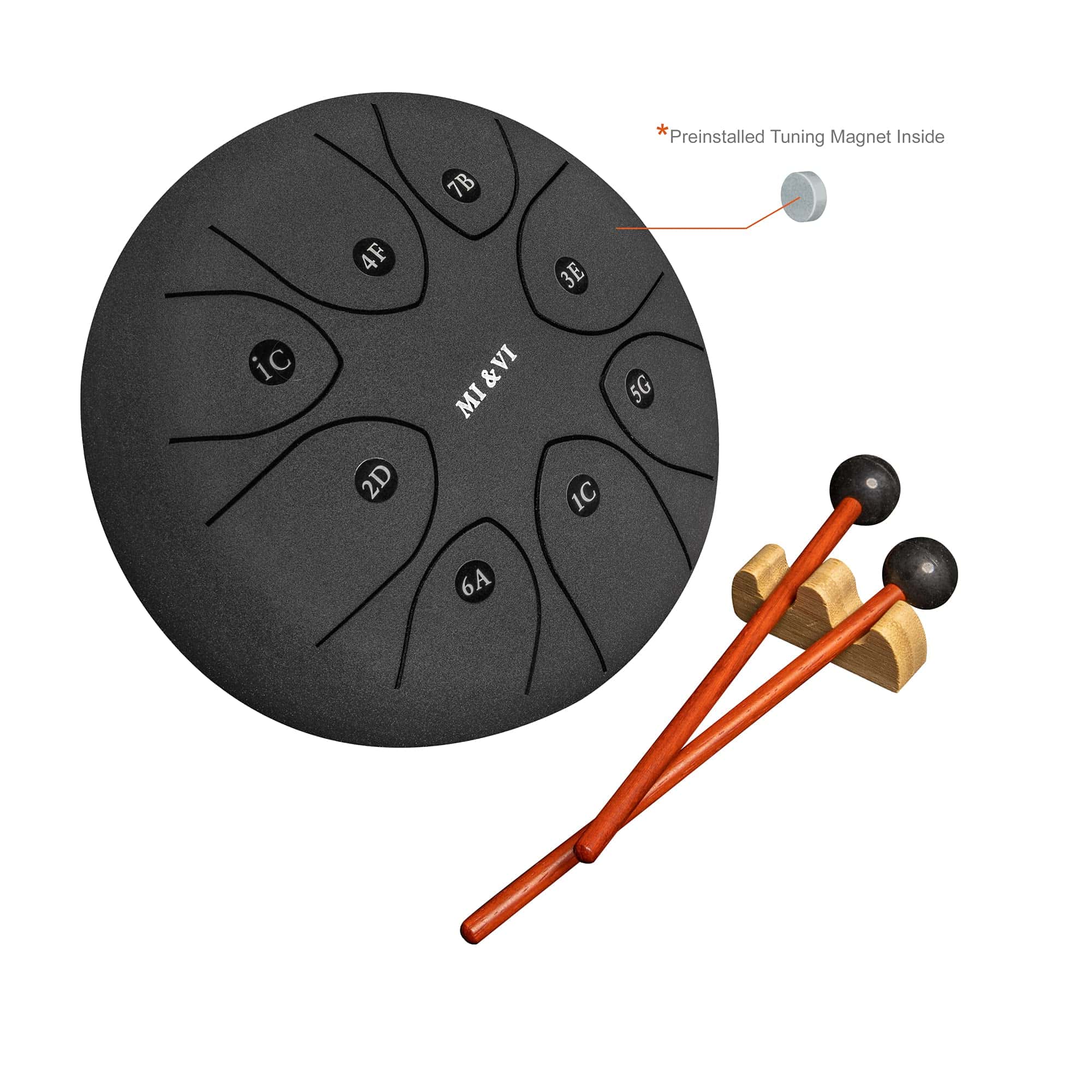 MI&VI 2021 Steel Tongue Drum Profesional | Tambor de Acero - Imagen 3