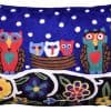 Funda de cojín decorativa Kashmir Designs Lumbar Blue Owl