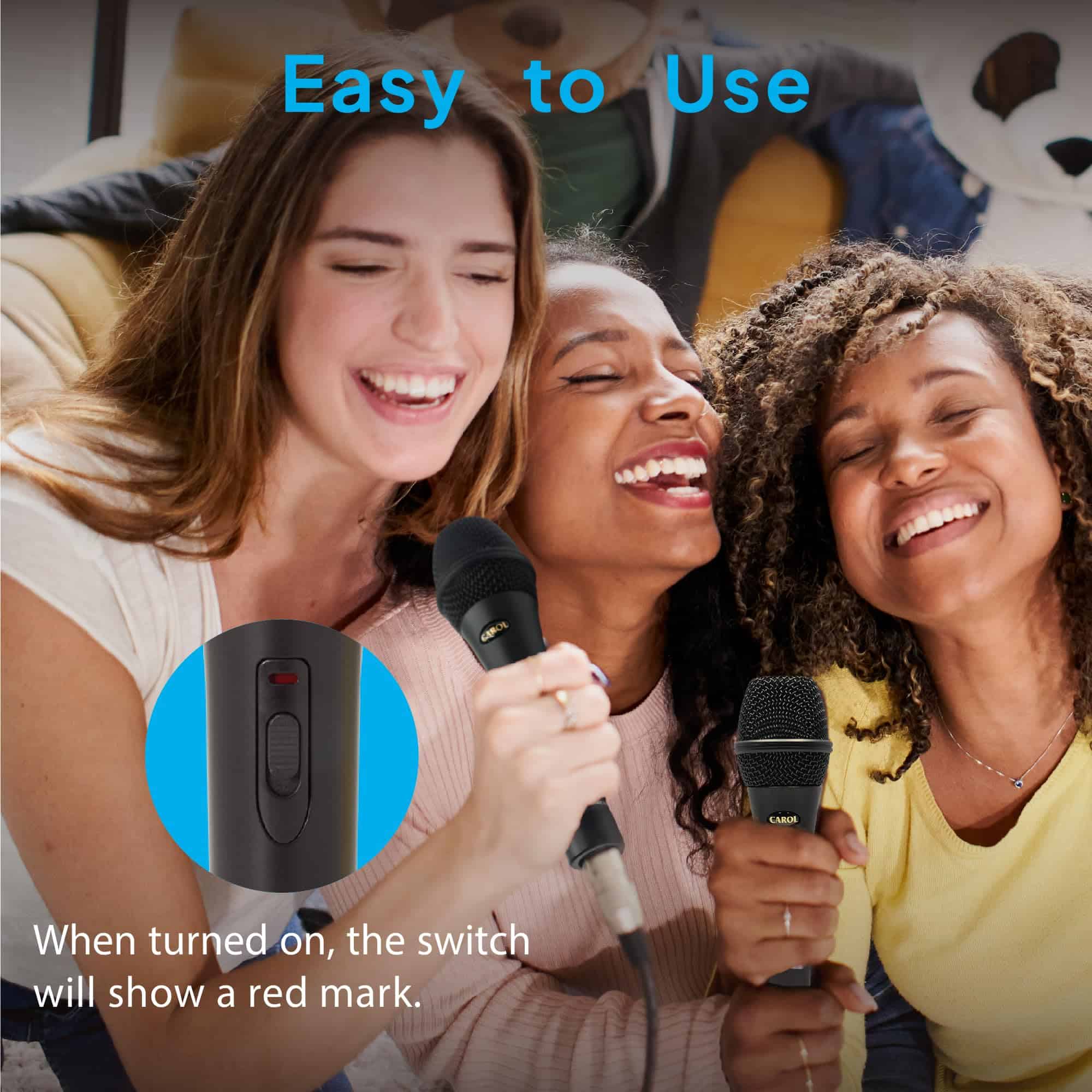 Micrófono Vocal Dinámico CAROL GS-67 para Presentaciones y - Imagen 3