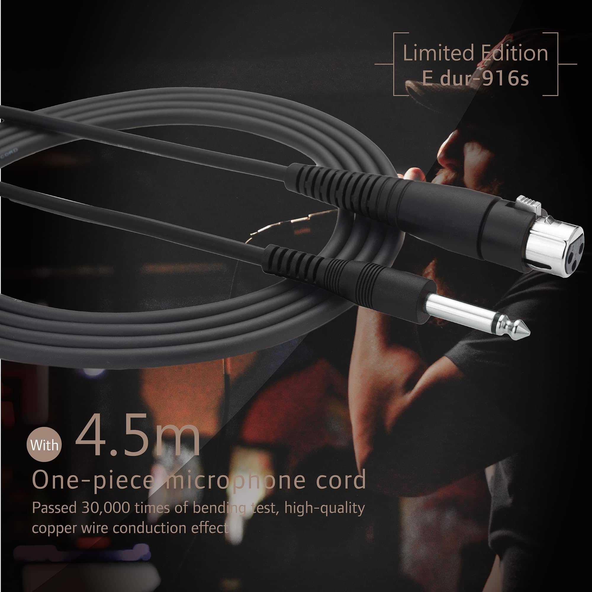 Micrófono Dinámico CAROL con Super-Cardioide E dur-916S, - Imagen 6