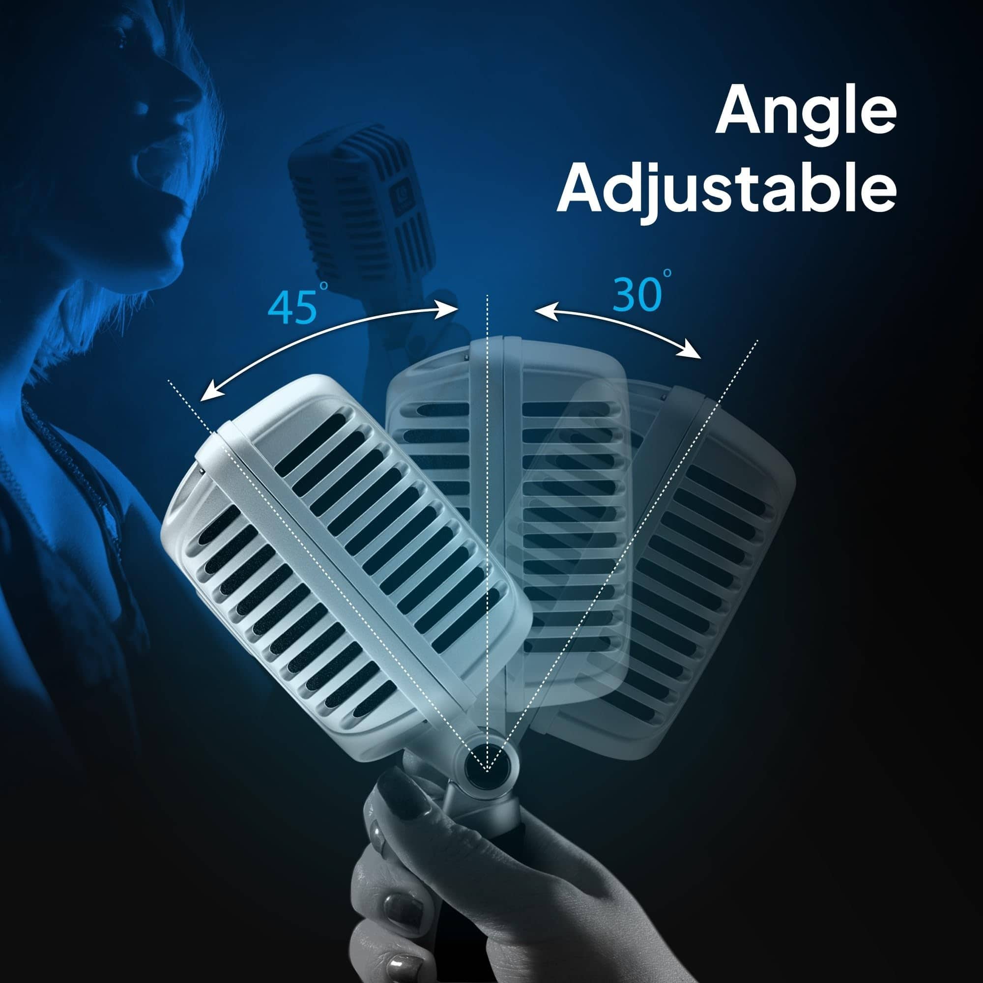 Micrófono vintage con cable CAROL CLM-101 Professional - - Imagen 6