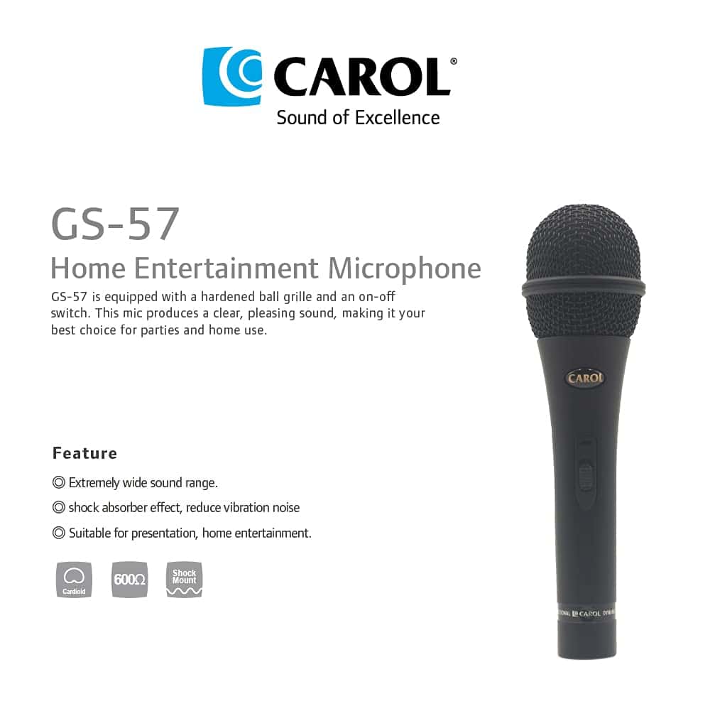 Micrófono Dinámico Unidireccional CAROL para Vocales en - Imagen 4