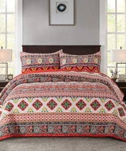 Juego de Colchas Reversibles de Algodón NEWLAKE - Patchwork