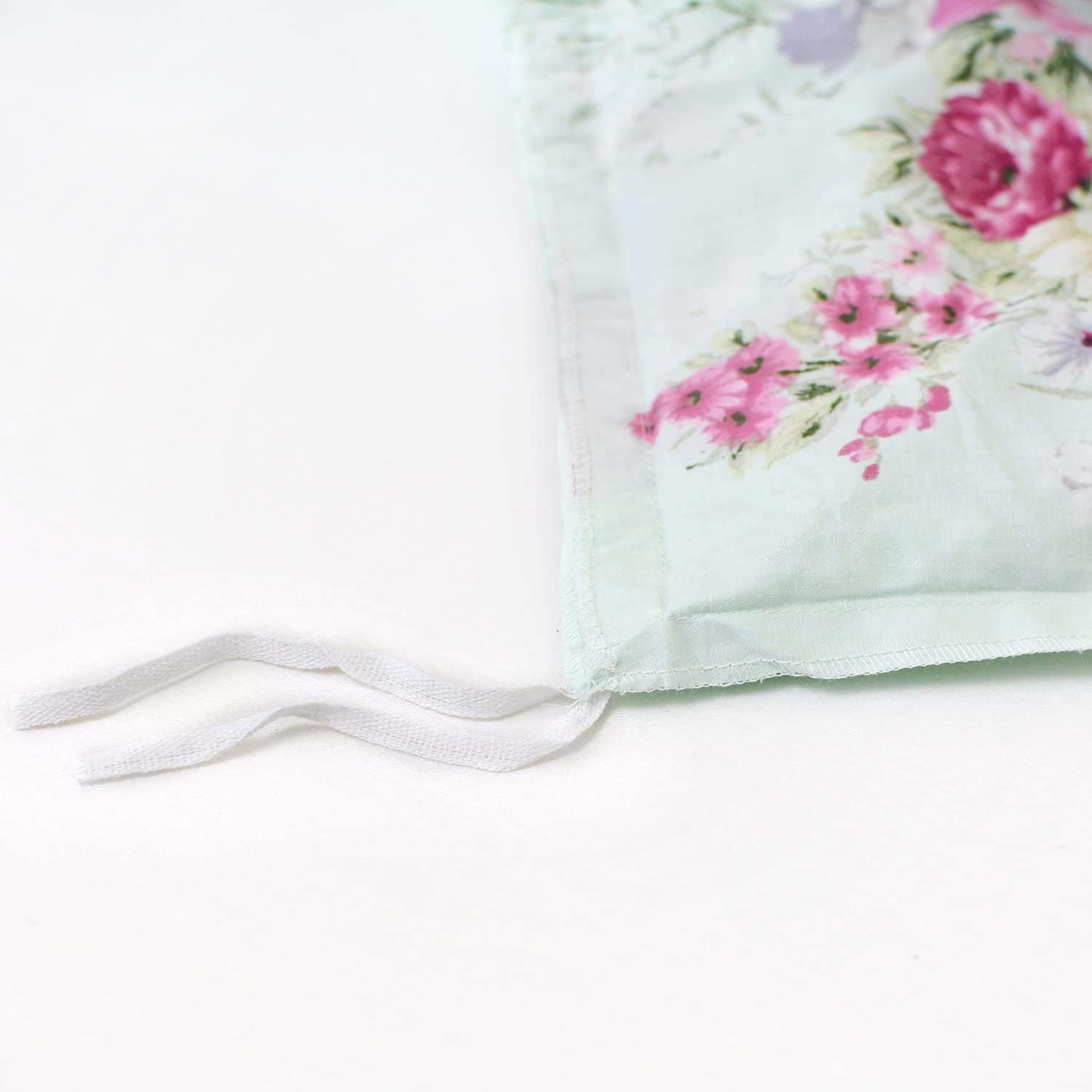 Juego de funda nórdica con estampado floral verde elegante - Imagen 8