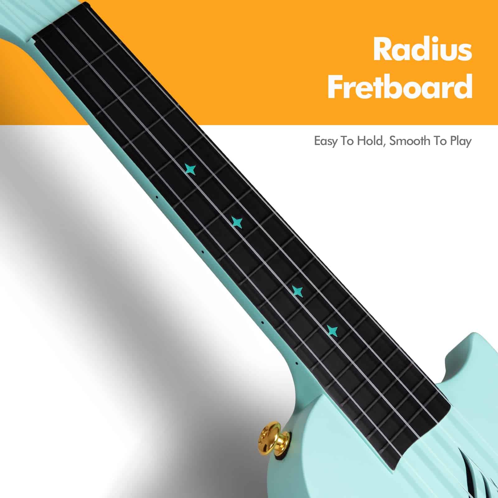 Ukulele Soprano Enya Nova U Mini 21" de Fibra de Carbono - - Imagen 5