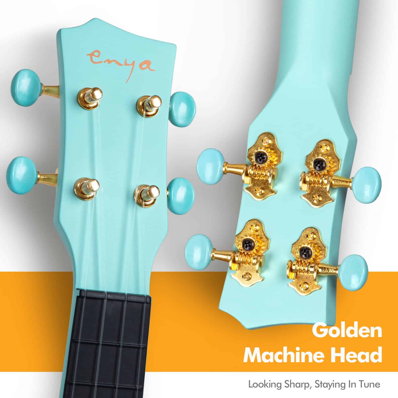 Ukulele Soprano Enya Nova U Mini 21" de Fibra de Carbono - - Imagen 8