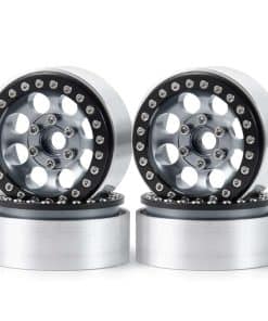 RCLIONS 4pcs Ruedas de Aleación de Aluminio 1.9" Beadlock