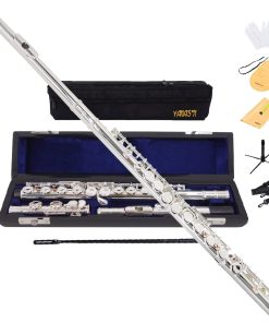 YANASON Flauta C de Agujero Cerrado 16 Llave de Níquel para