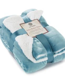 Manta de Sherpa Genteele Súper Suave Reversible de Lujo